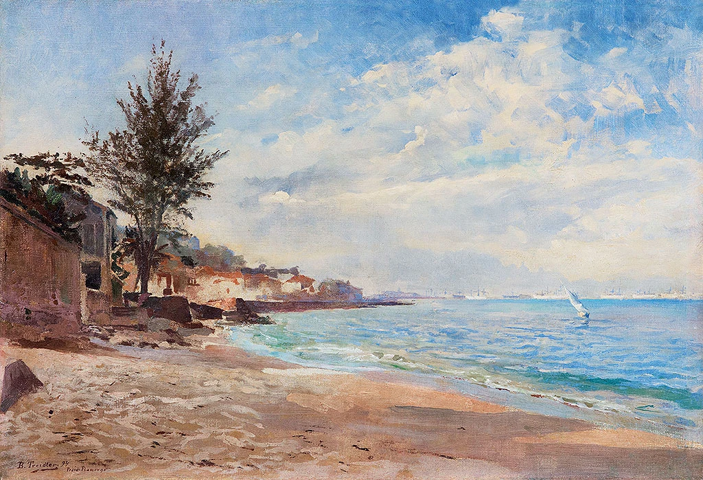 1857-Benno Treidler - Spiaggia di Flamengo, 1894